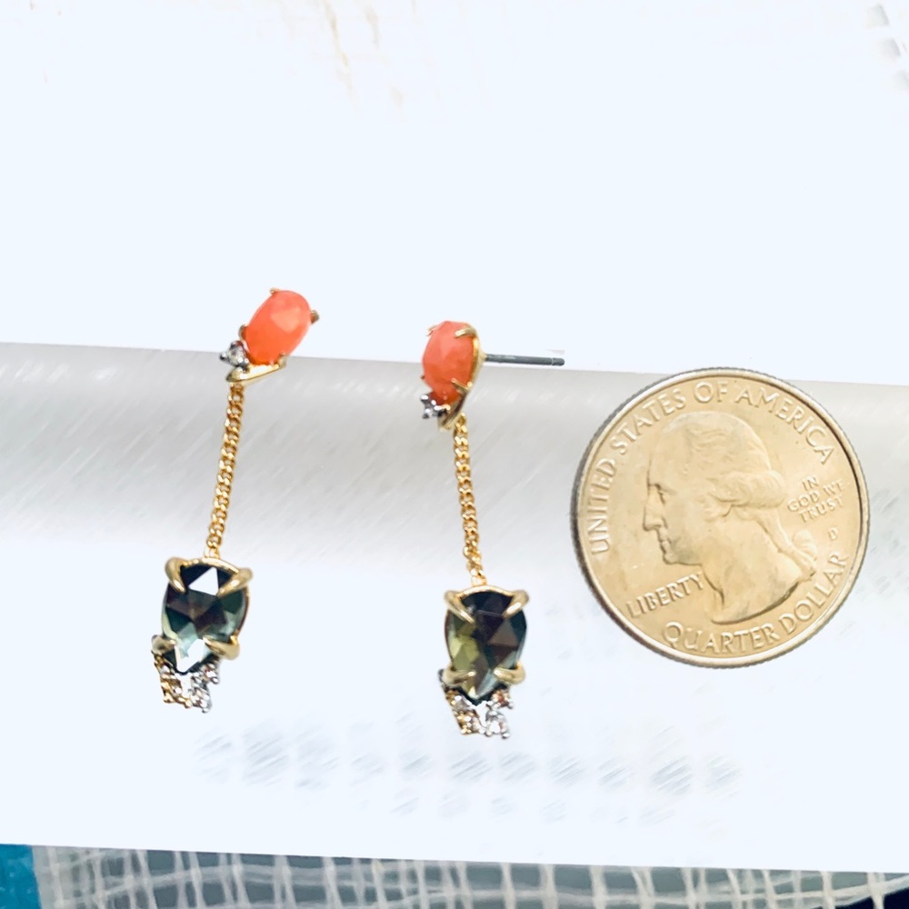 Alexis Bittar Drop Post Gemstone Crystal Earrings - Picture 12 of 12